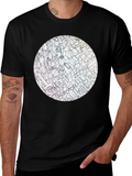 Abstract Cityscape Graphic Black T-Shirt