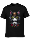 Steampunk Cat Graphic Tee