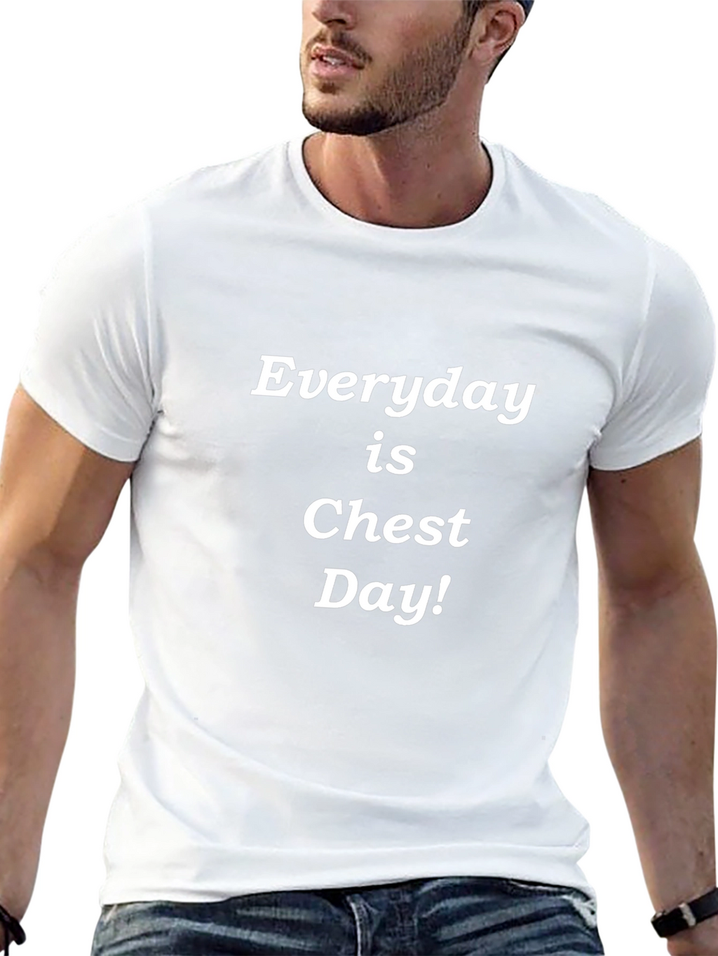 Everyday is Chest Day T-Shirt - Black