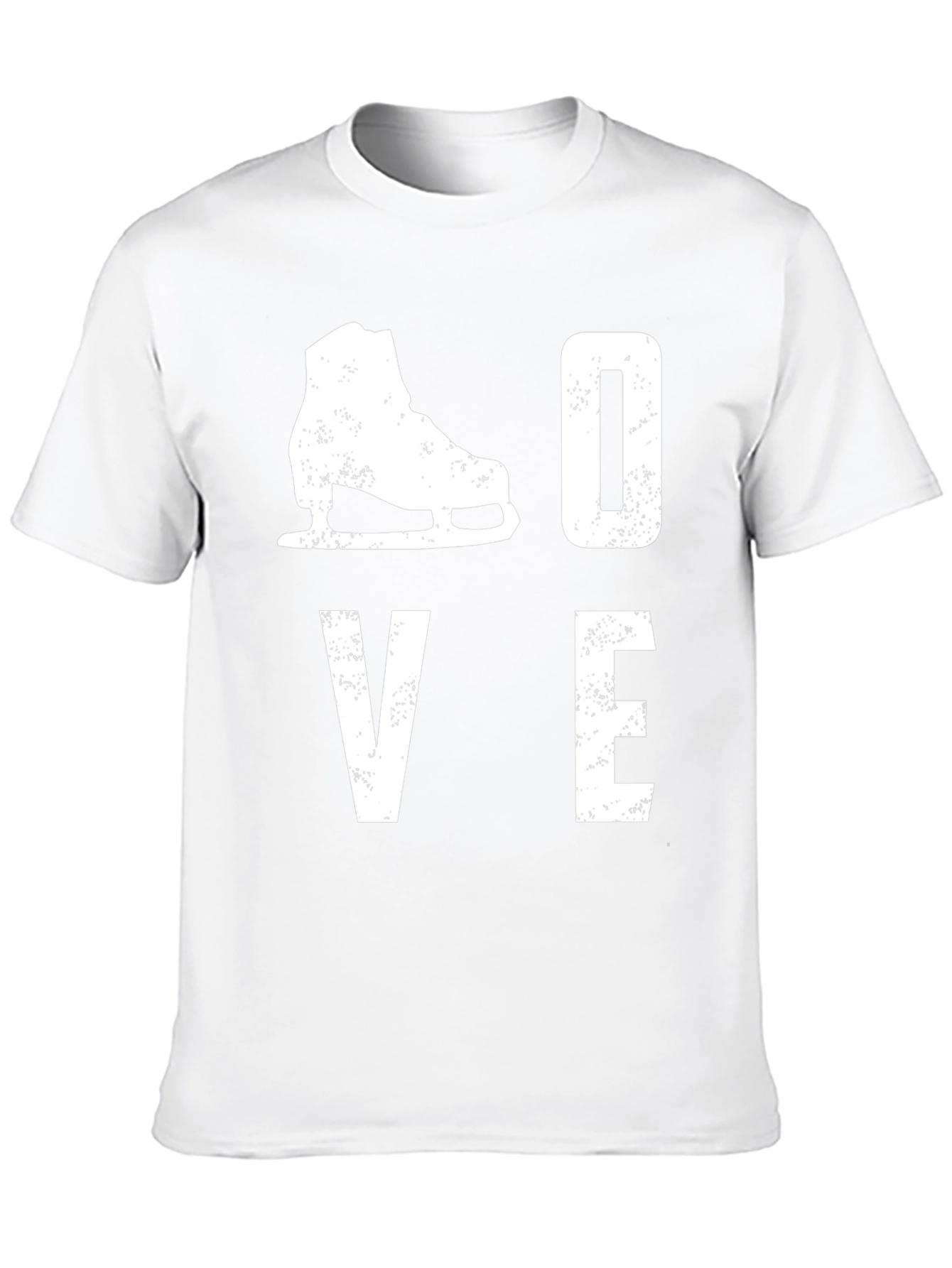 I Love Ice Skating T-Shirt - Distressed Print Design