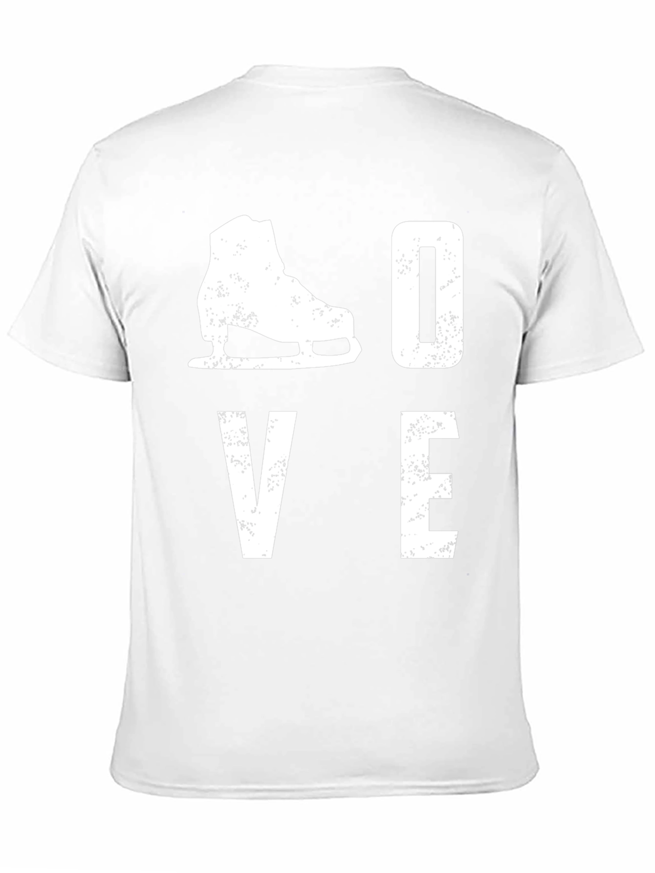 I Love Ice Skating T-Shirt - Distressed Print Design