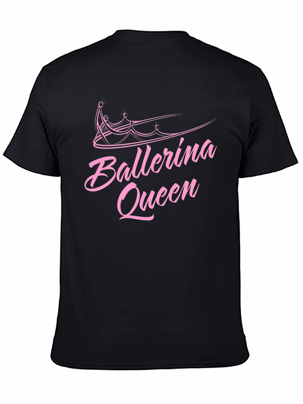 Ballerina Queen Black Graphic T-Shirt