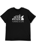 Tuning is Life Black T-Shirt - Automotive Enthusiast