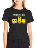 Retro Media Never Forget Graphic T-Shirt