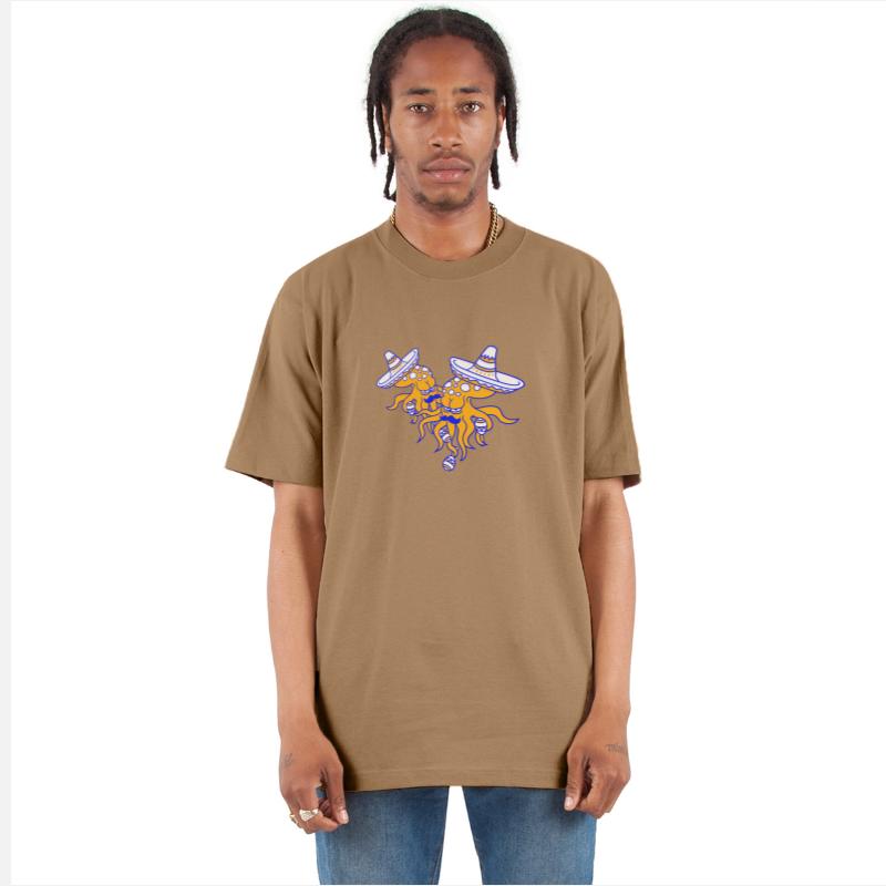 2 Octopus mexican culture hat music band team fun