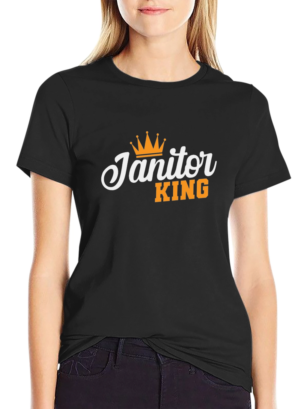 Janitor King Black T-Shirt