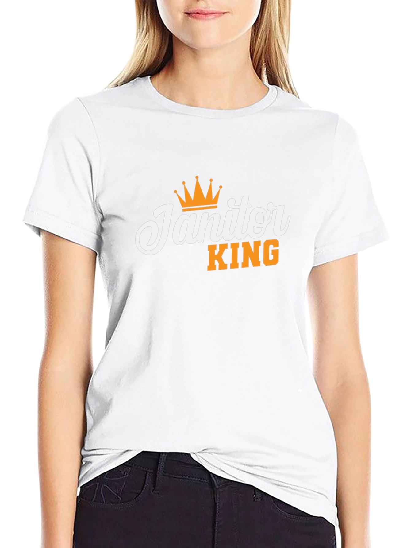 Janitor King Black T-Shirt