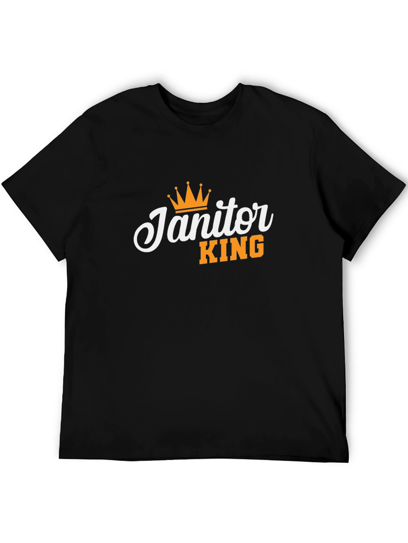 Janitor King Black T-Shirt