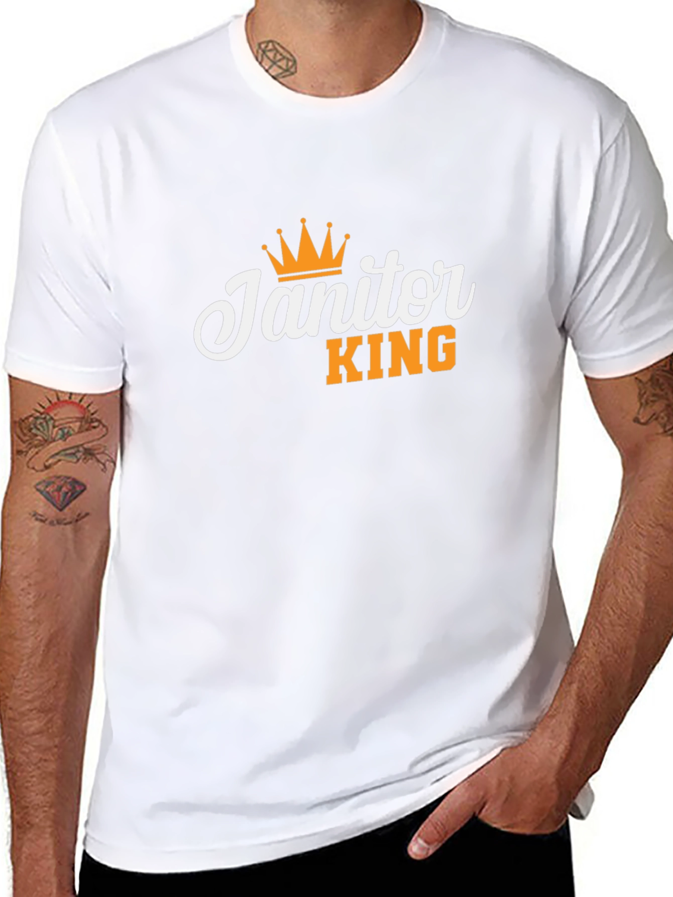 Janitor King Black T-Shirt