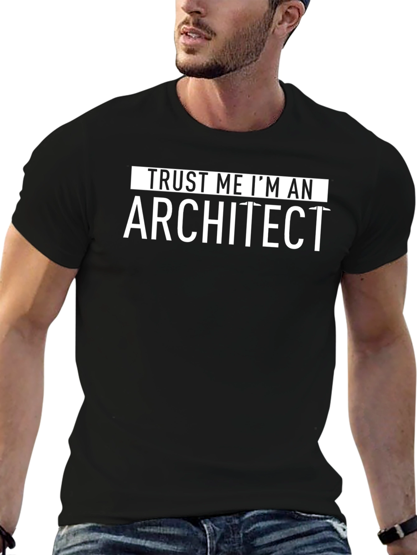 Trust Me Im An Architect Black T-Shirt