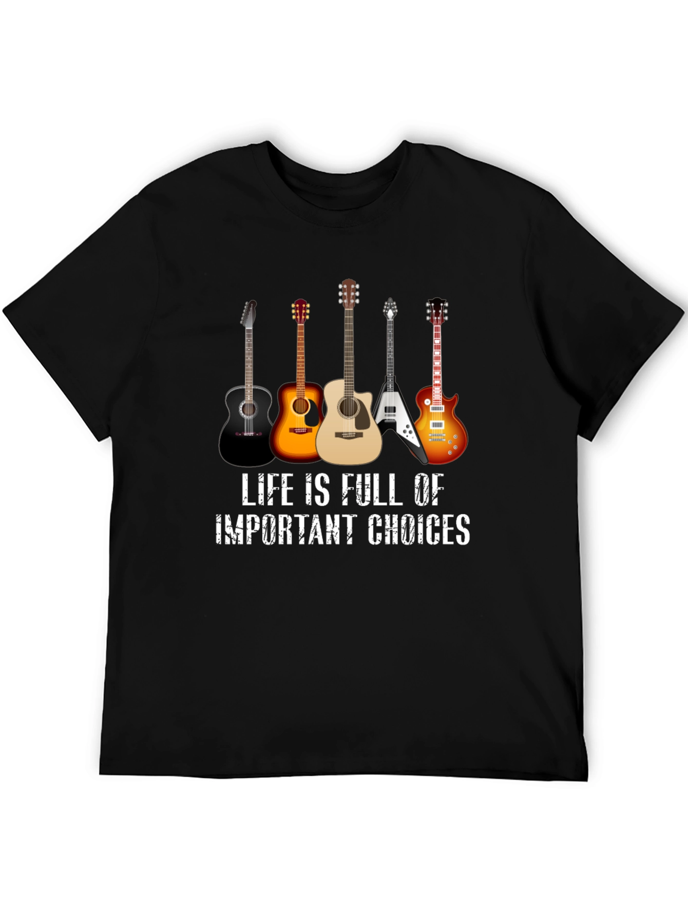 Guitar Choices T-Shirt - Music Lover Tee