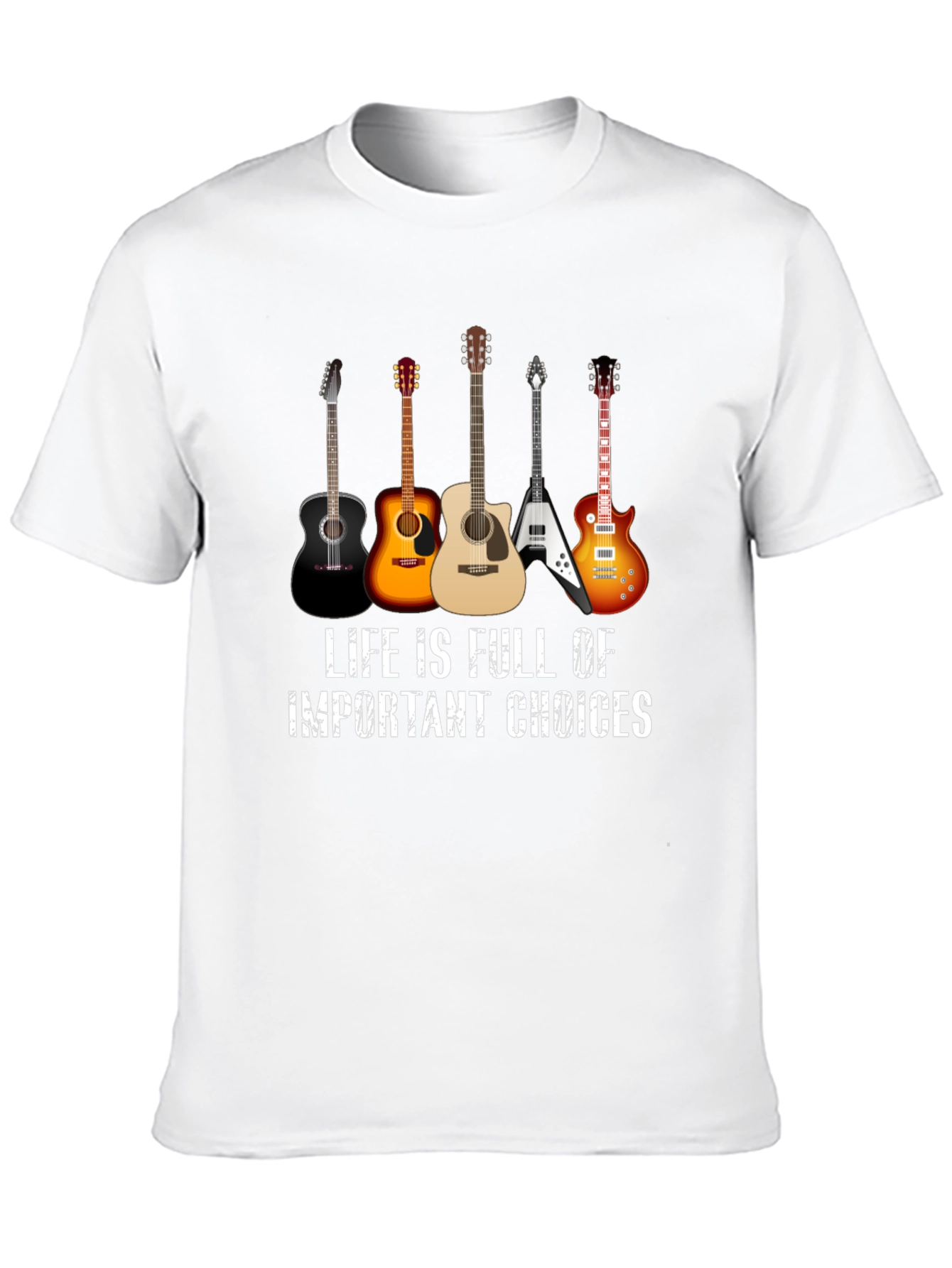 Guitar Choices T-Shirt - Music Lover Tee