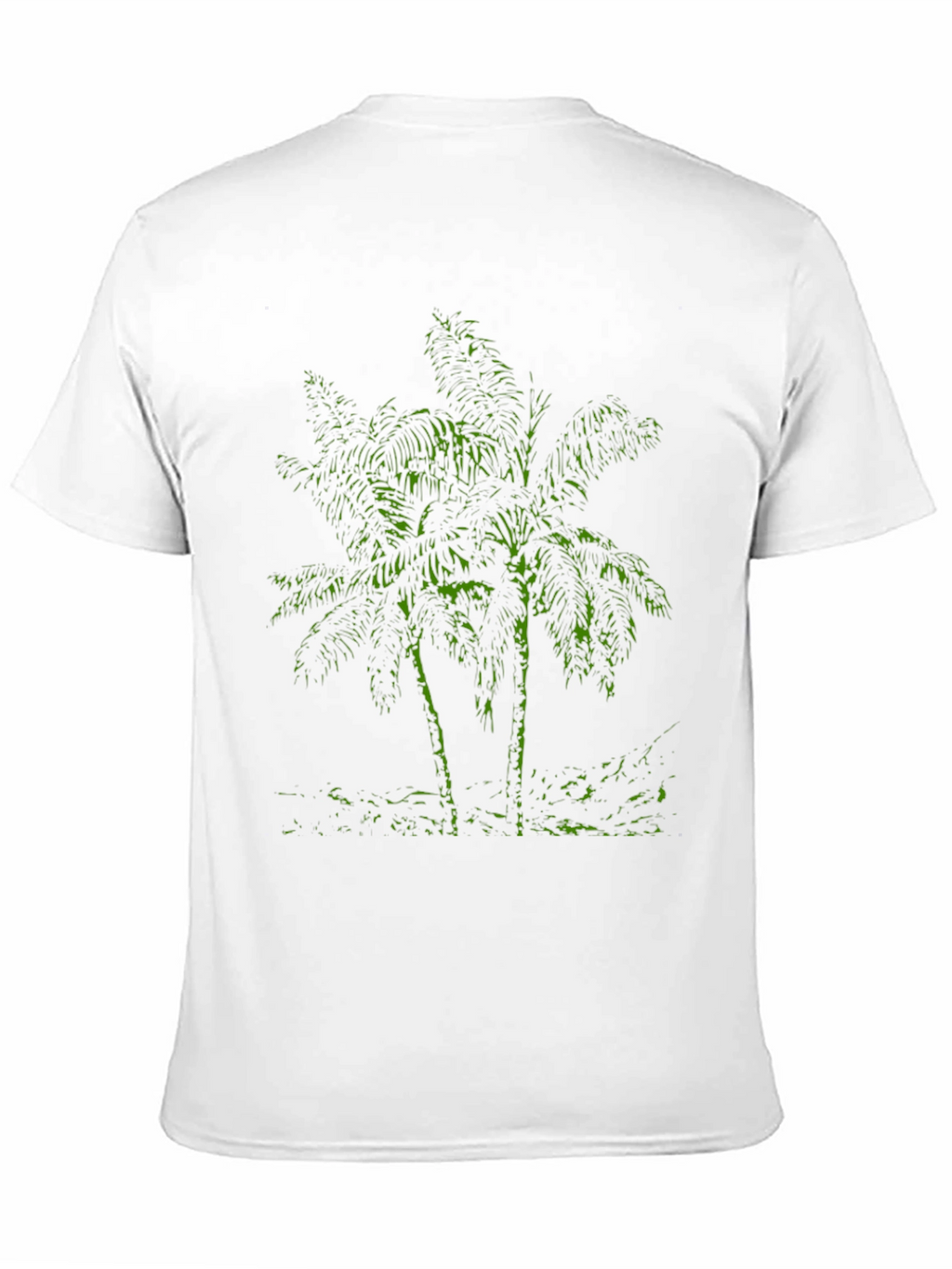 Tropical Palm Tree Graphic T-Shirt - Black