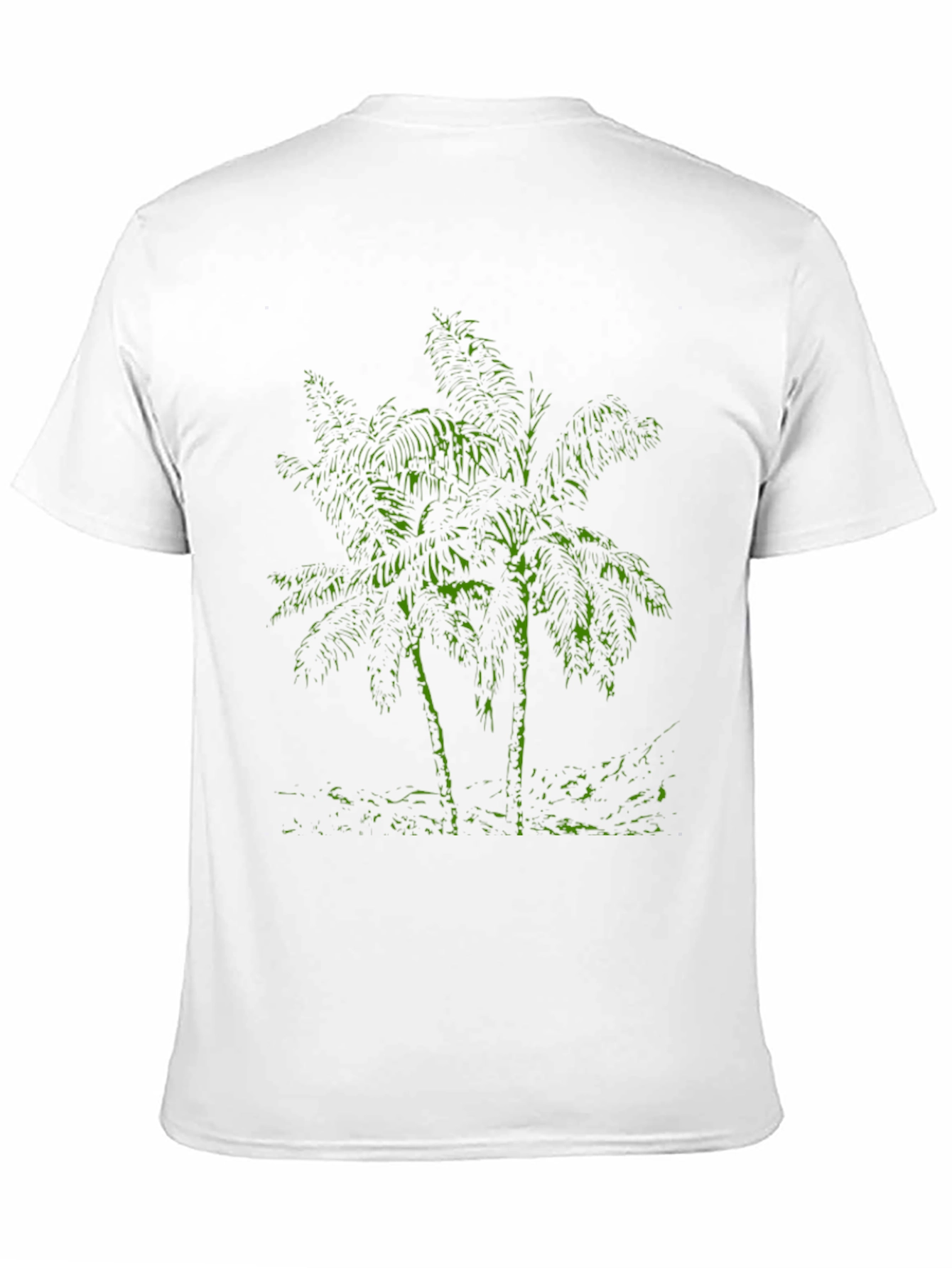 Tropical Palm Tree Graphic T-Shirt - Black