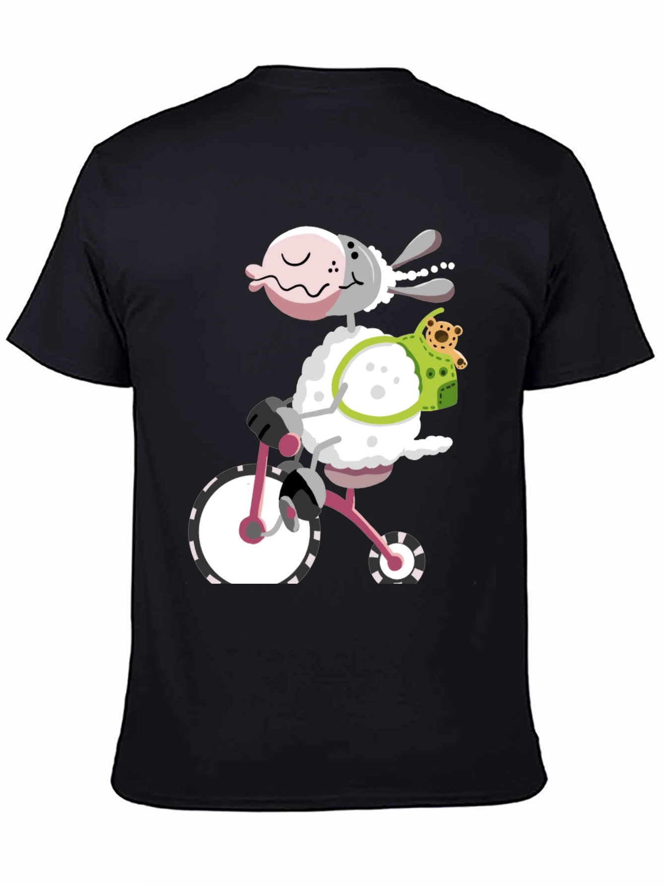 Sheep on Bike Graphic Tee