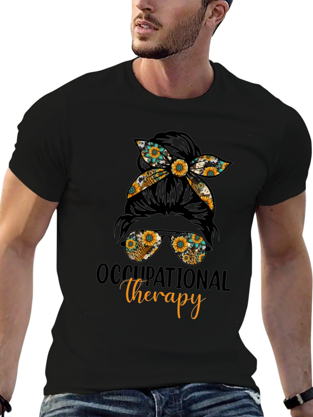 Occupational Therapy Messy Bun T-Shirt