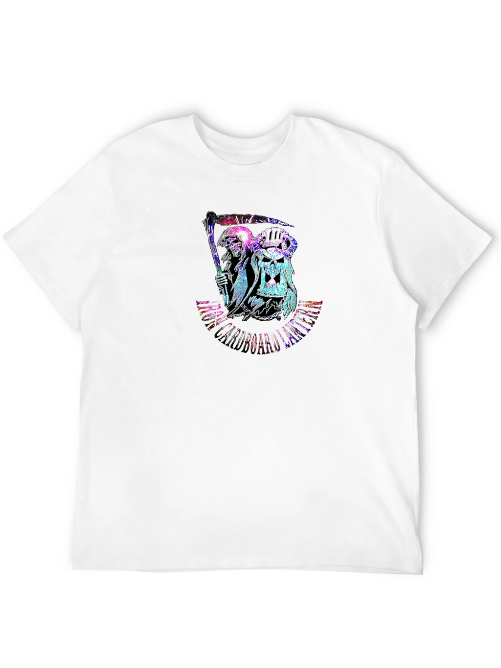 Grim Reaper Skull Graphic Black T-Shirt