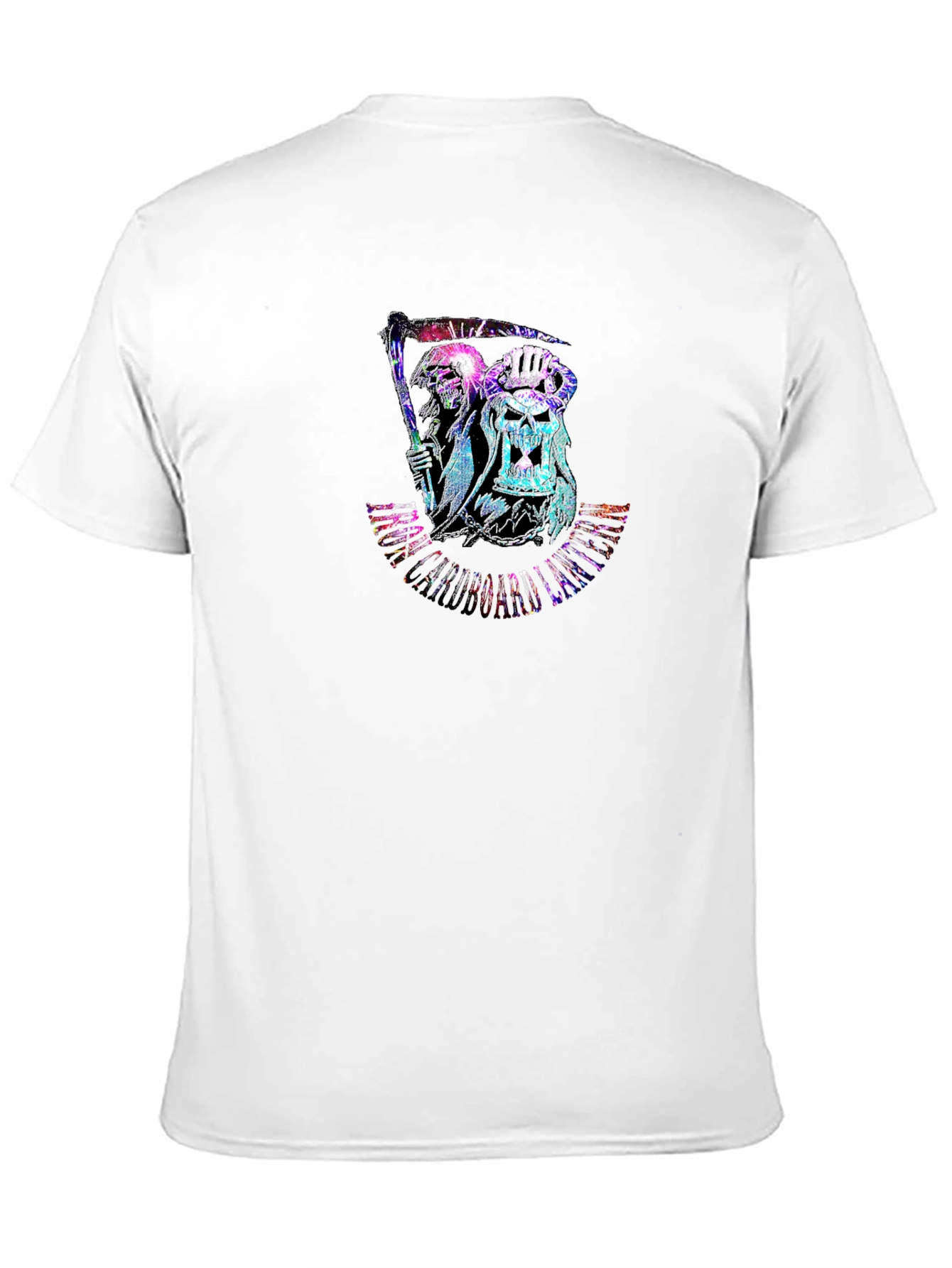 Grim Reaper Skull Graphic Black T-Shirt
