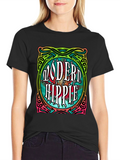 Modern Hippie Graphic Tee - Retro Style