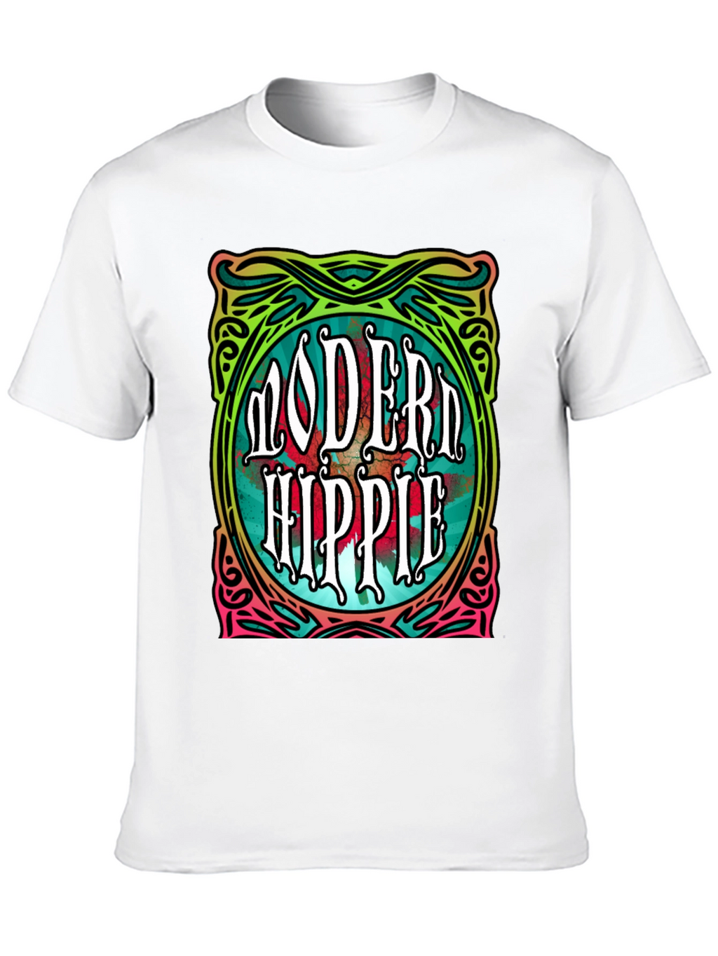 Modern Hippie Graphic Tee - Retro Style
