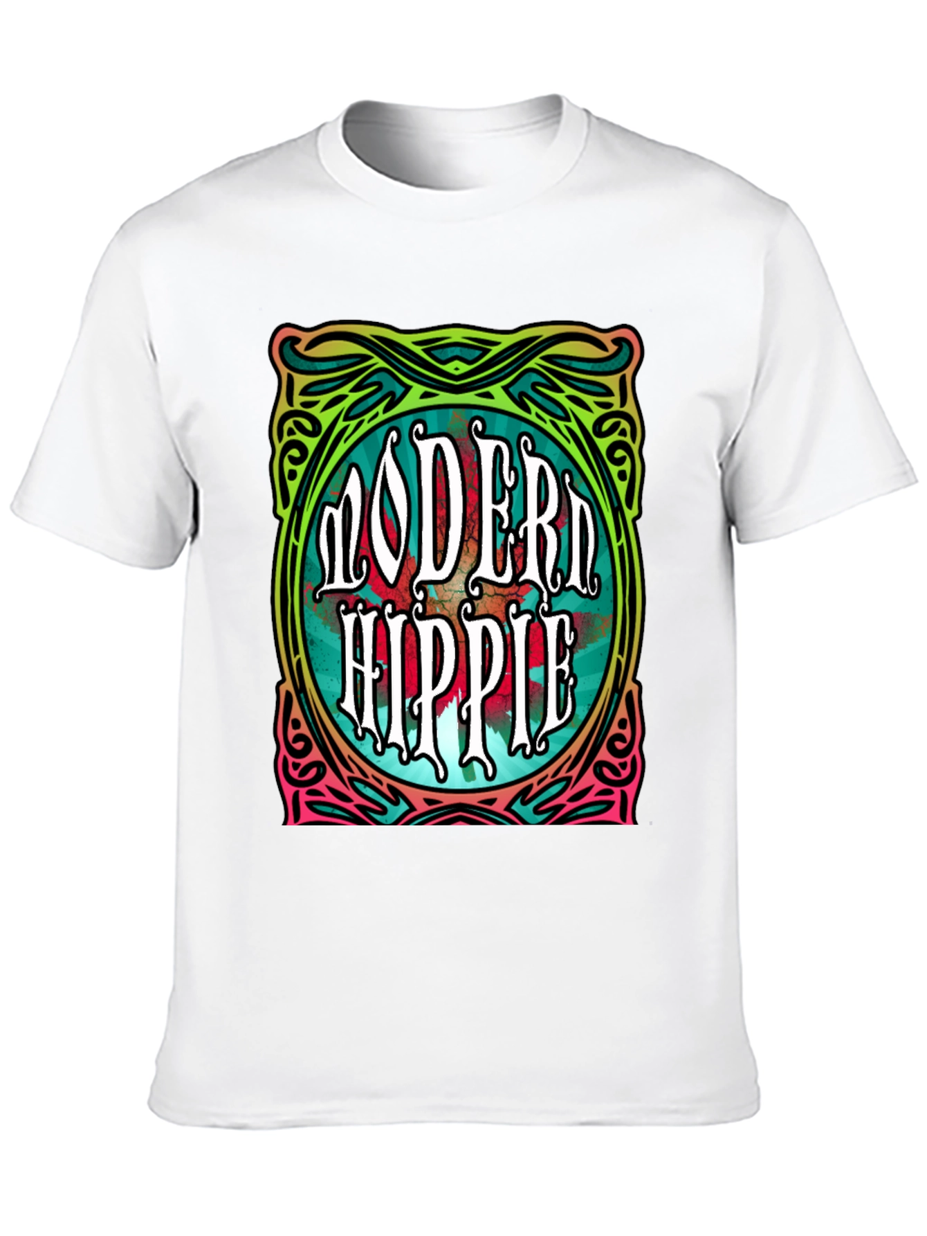 Modern Hippie Graphic Tee - Retro Style