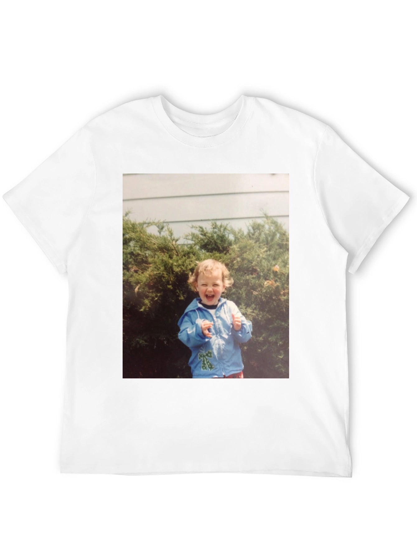 Retro Kid Photo Graphic Tee - Classic Black T-Shirt