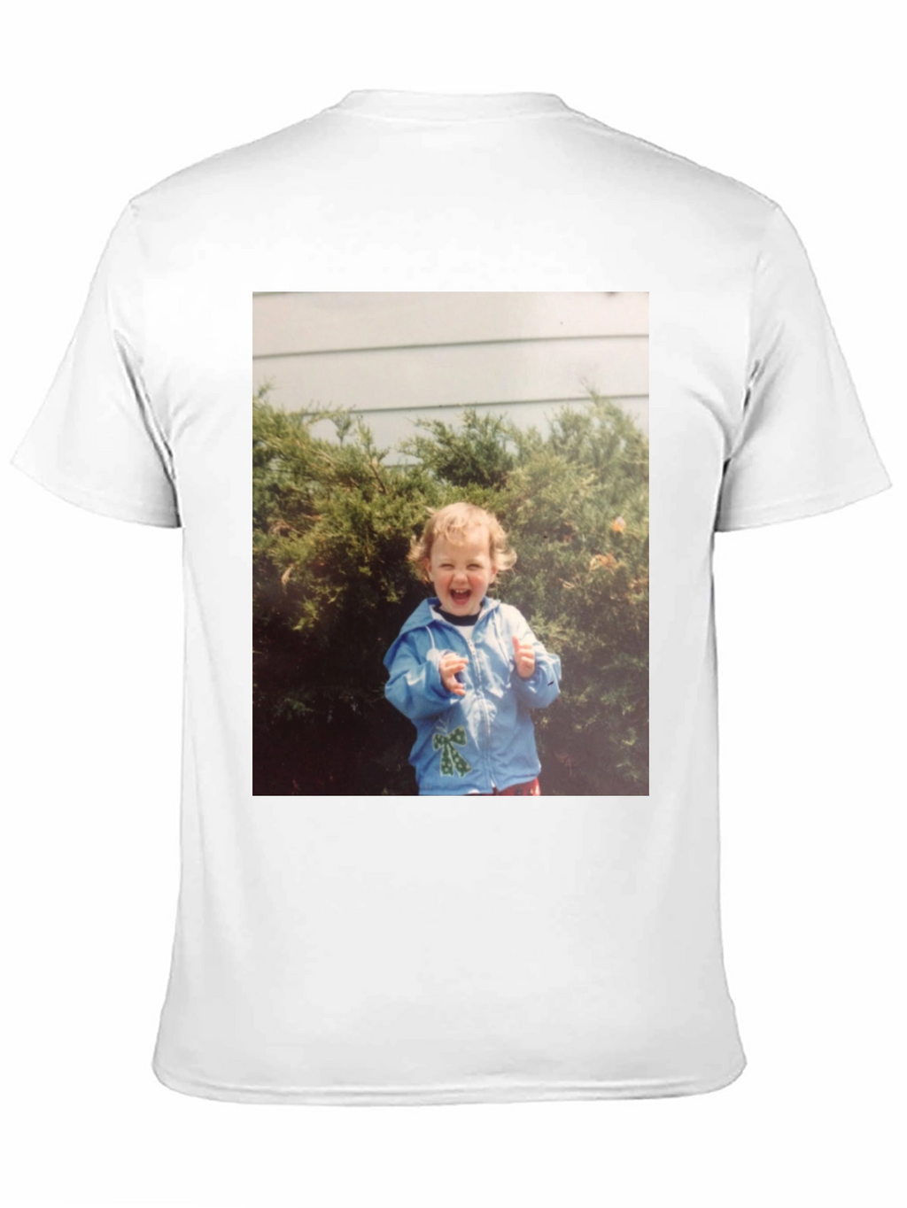 Retro Kid Photo Graphic Tee - Classic Black T-Shirt