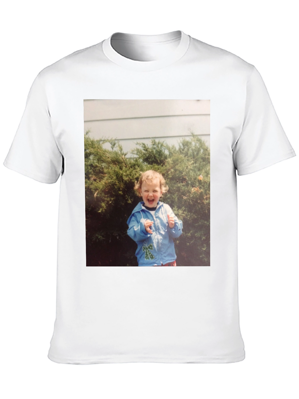 Retro Kid Photo Graphic Tee - Classic Black T-Shirt
