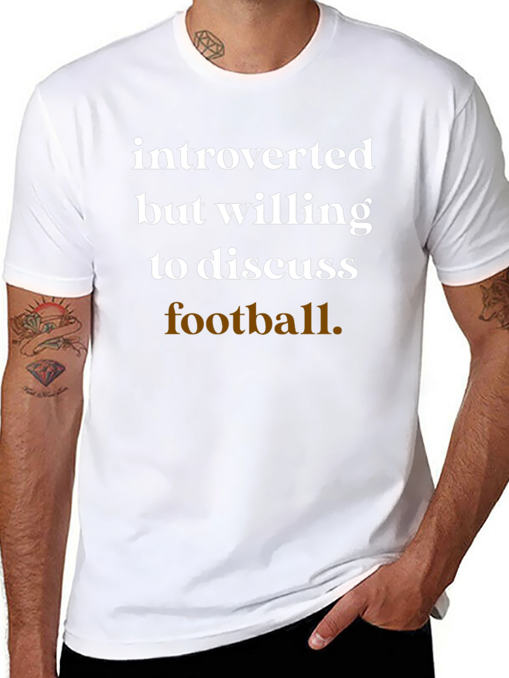 Introverted Football Fan T-Shirt