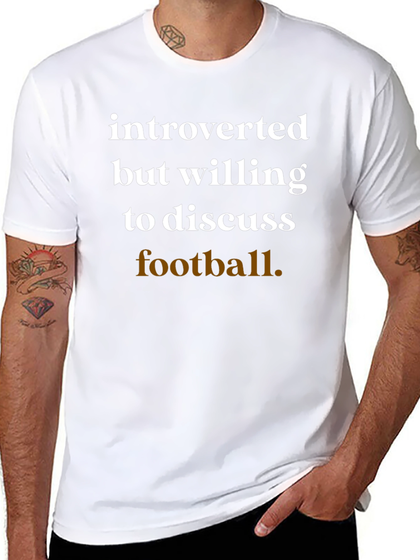 Introverted Football Fan T-Shirt
