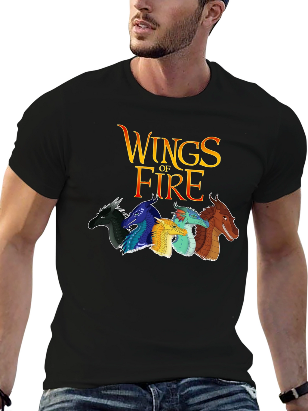 Wings of Fire Graphic T-Shirt - Black