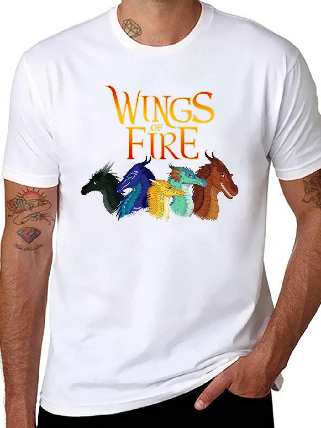 Wings of Fire Graphic T-Shirt - Black