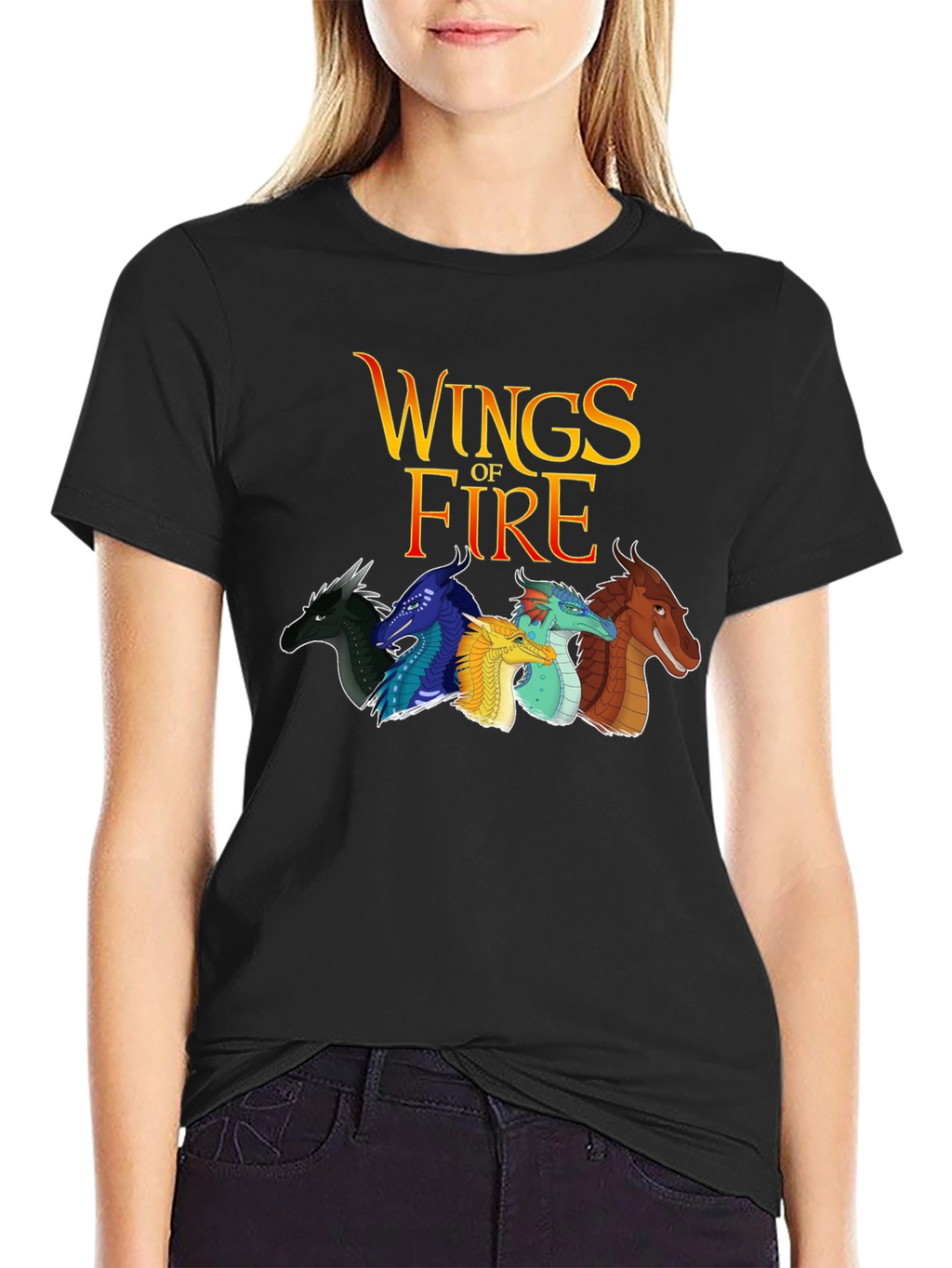 Wings of Fire Graphic T-Shirt - Black
