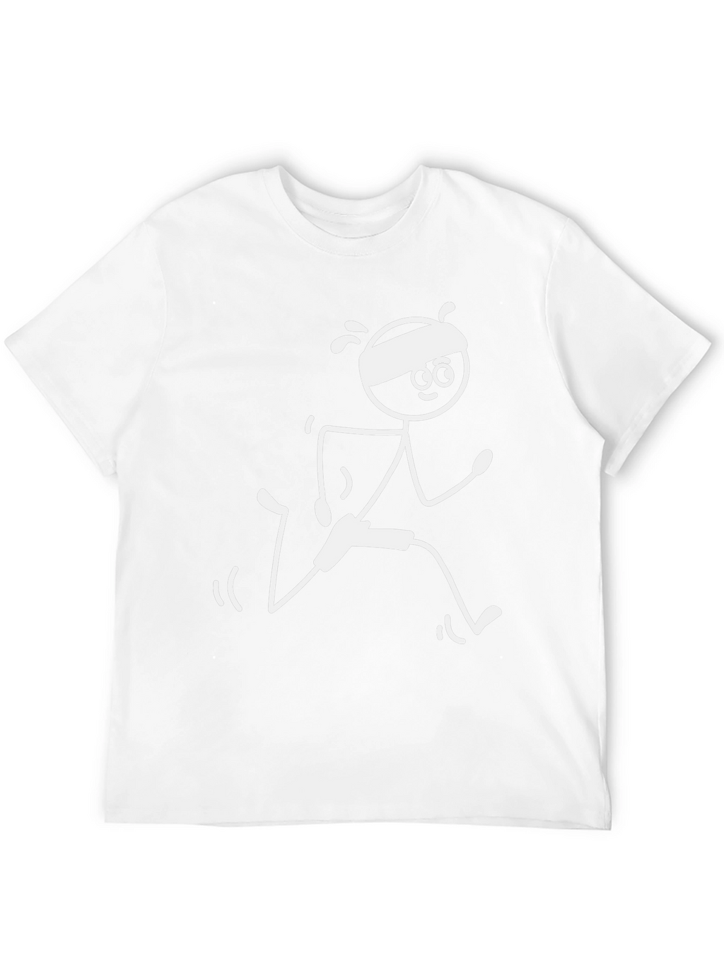 Runner Stick Figure Graphic Tee - Black