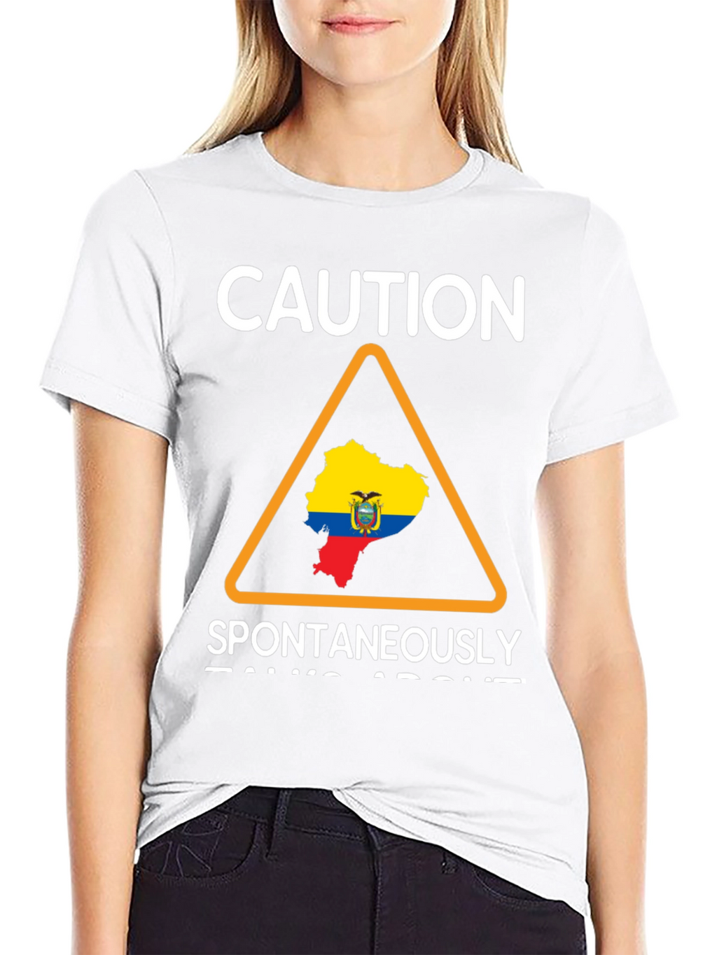 Caution: Ecuador T-Shirt - Spontaneously Talks
