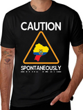 Caution: Ecuador T-Shirt - Spontaneously Talks