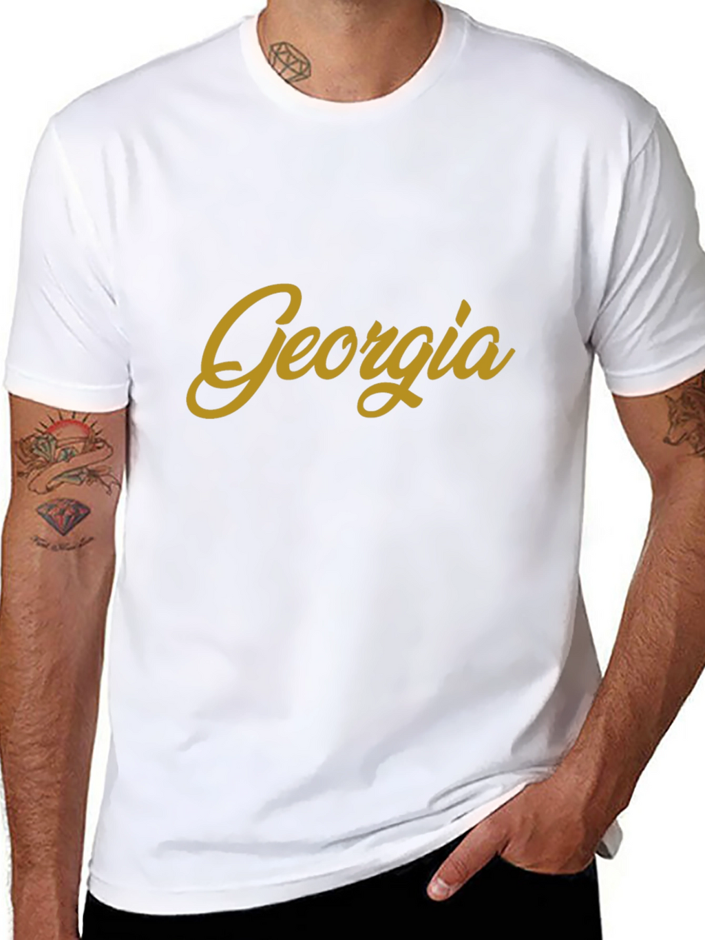 Georgia Script T-Shirt - Stylish State Pride