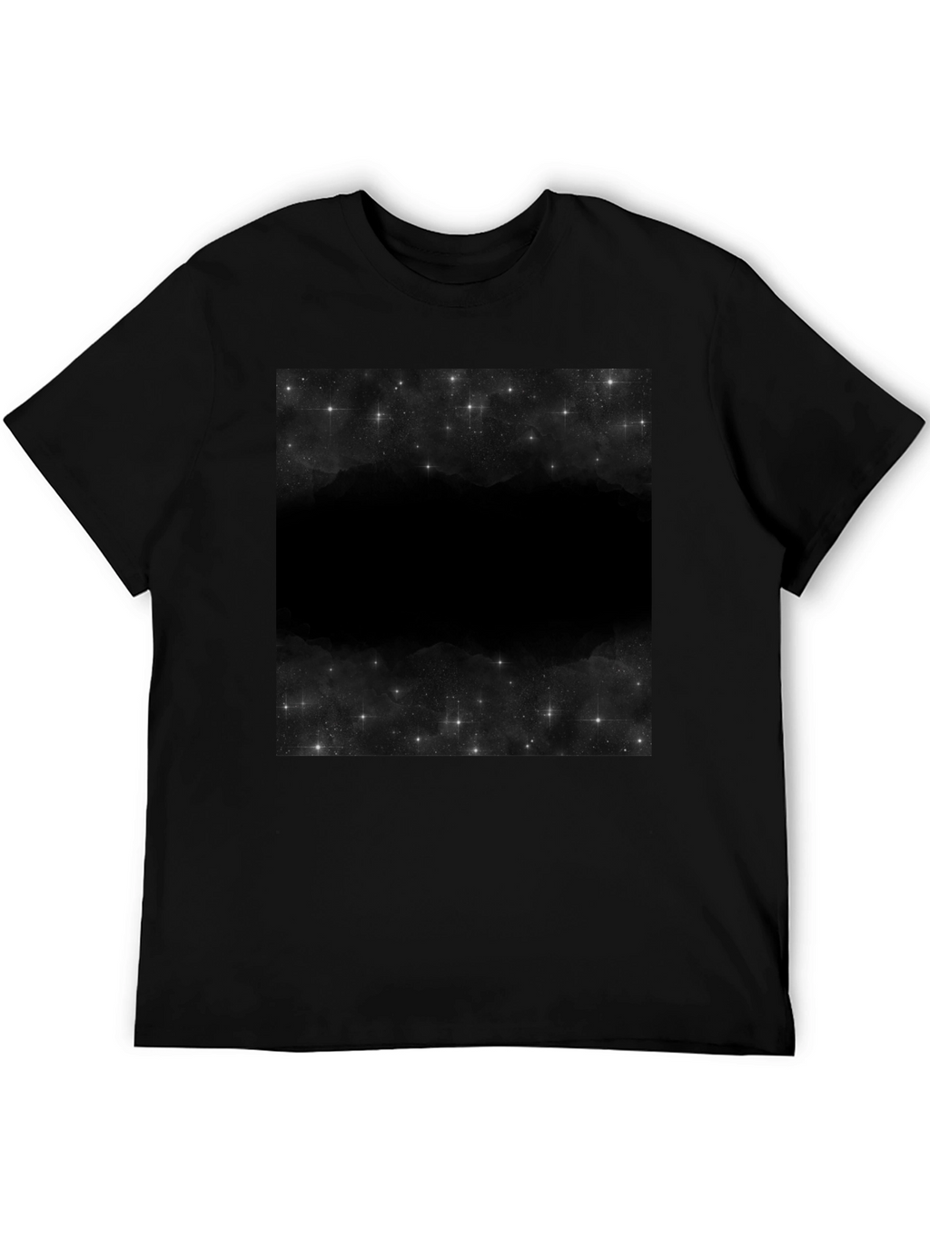 Nebula Print Black T-Shirt