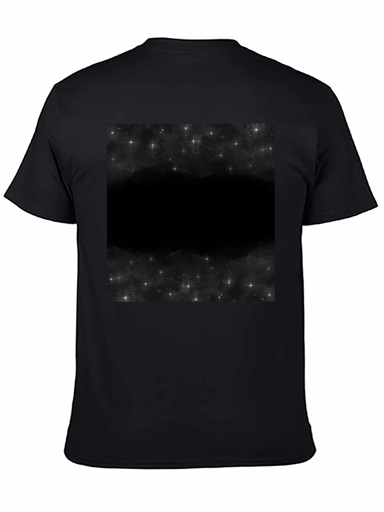 Nebula Print Black T-Shirt