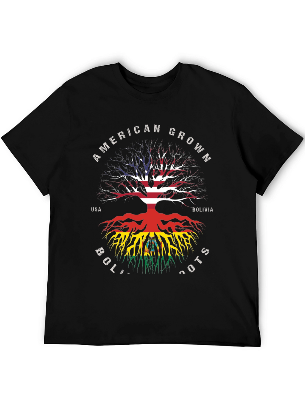 American Grown Bolivia Roots Graphic T-Shirt