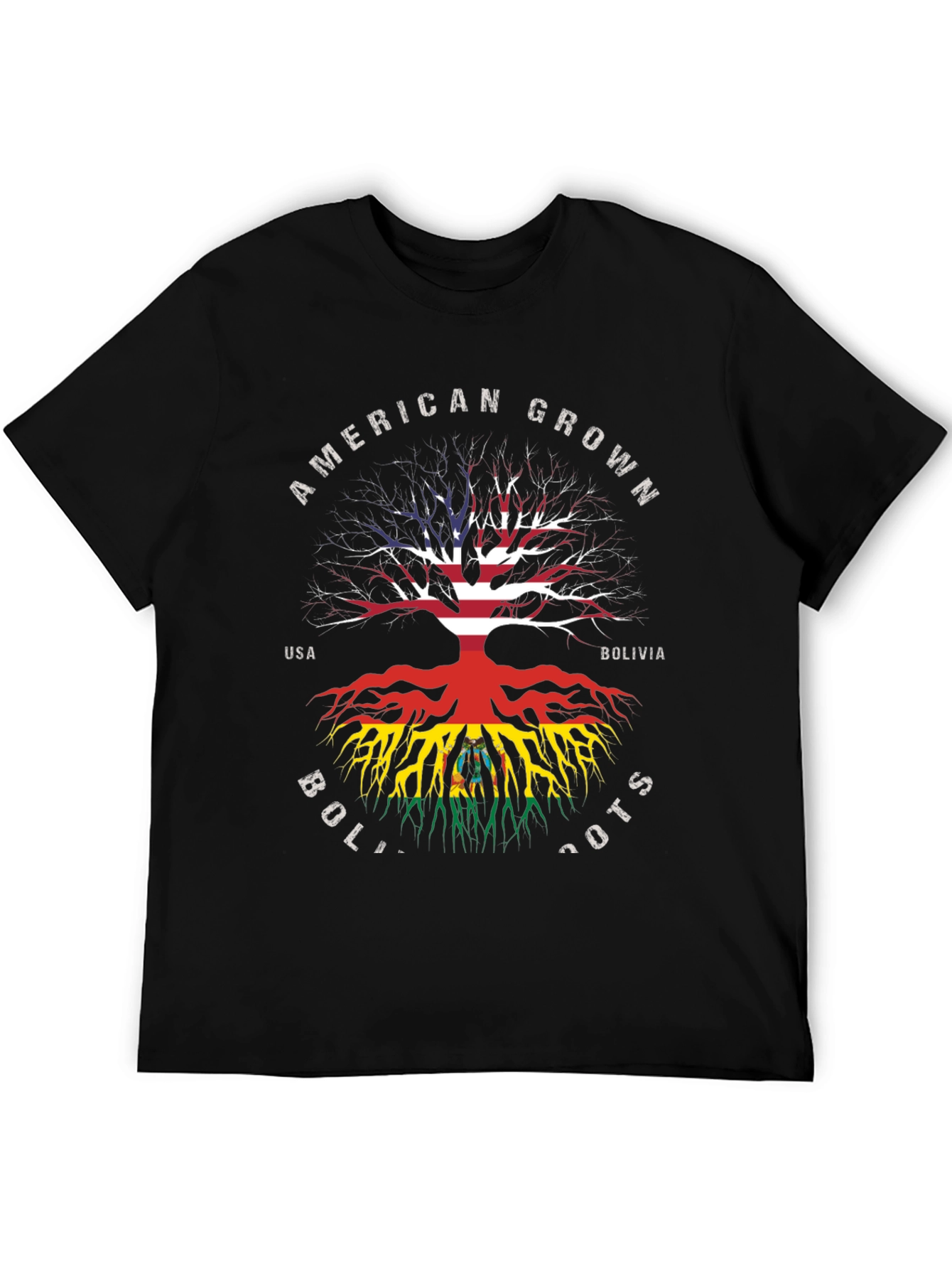 American Grown Bolivia Roots Graphic T-Shirt