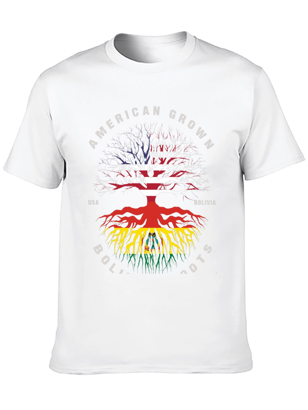 American Grown Bolivia Roots Graphic T-Shirt