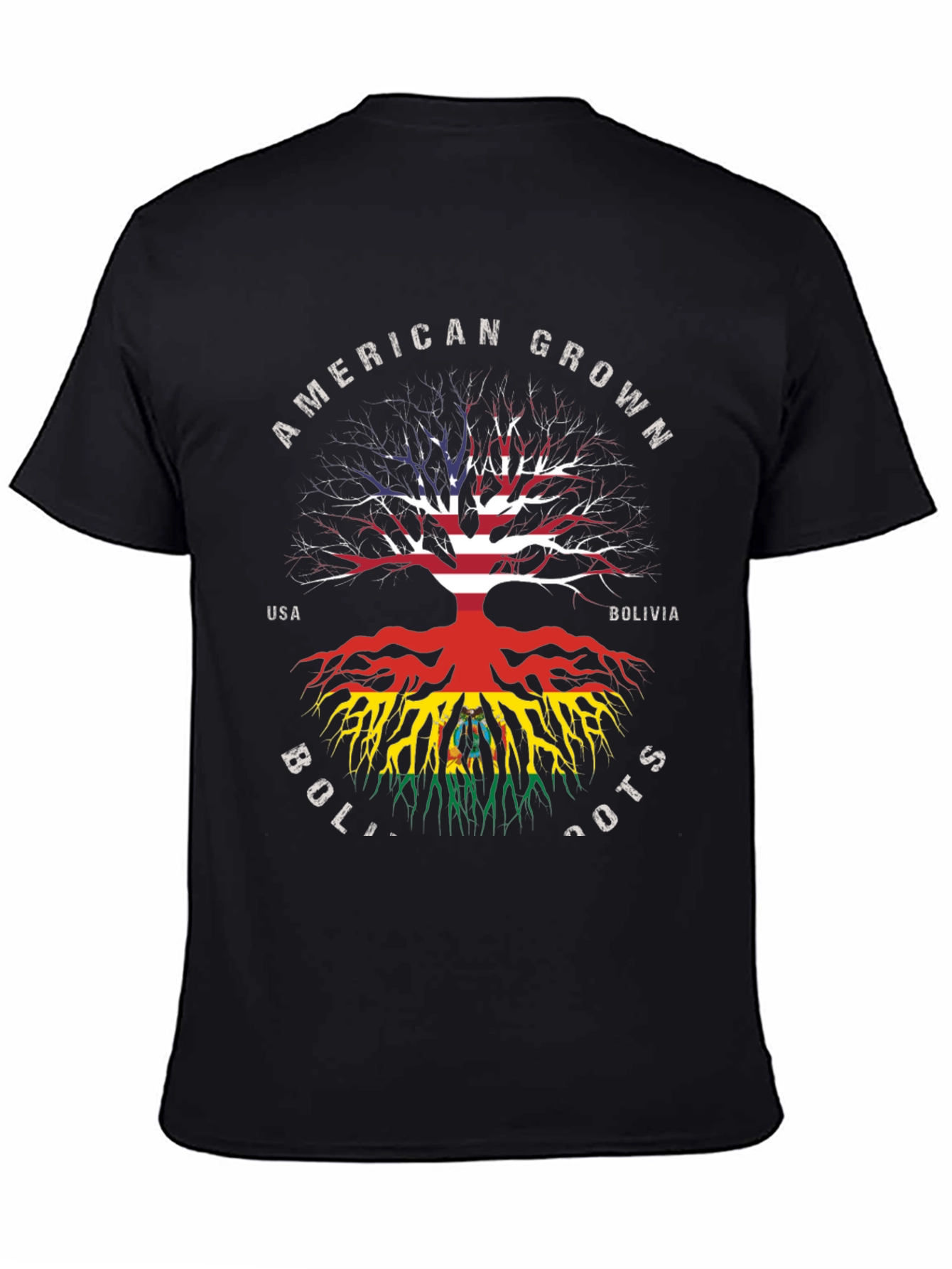 American Grown Bolivia Roots Graphic T-Shirt