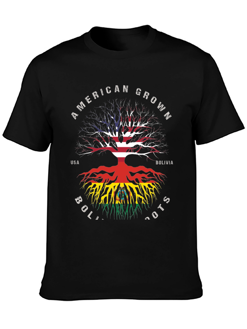 American Grown Bolivia Roots Graphic T-Shirt