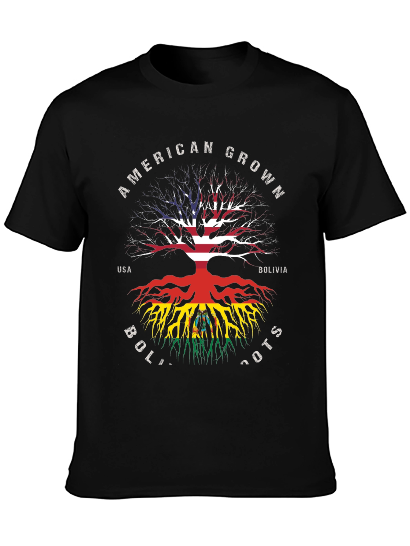 American Grown Bolivia Roots Graphic T-Shirt