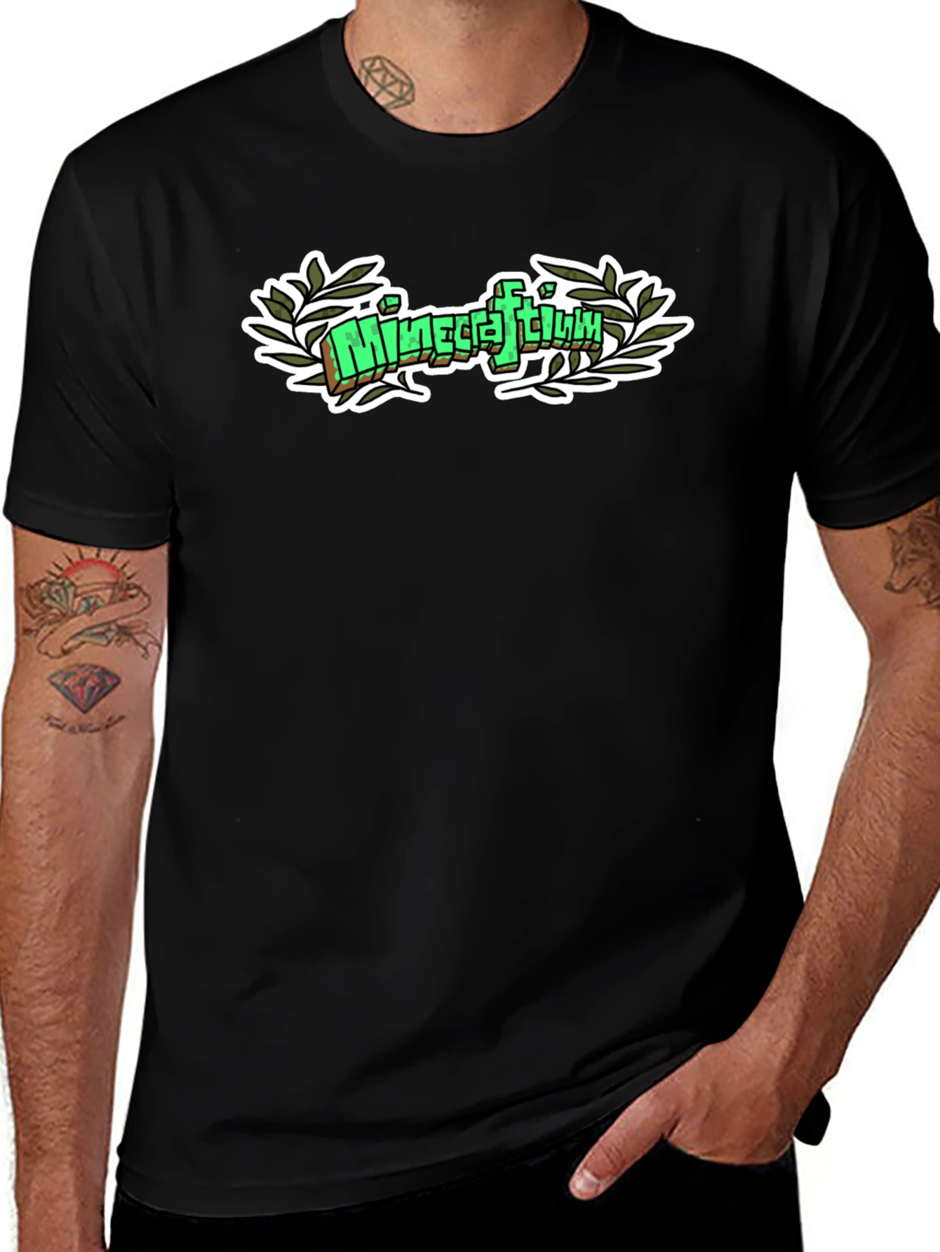 Minecraftium T-Shirt - Black Graphic Tee