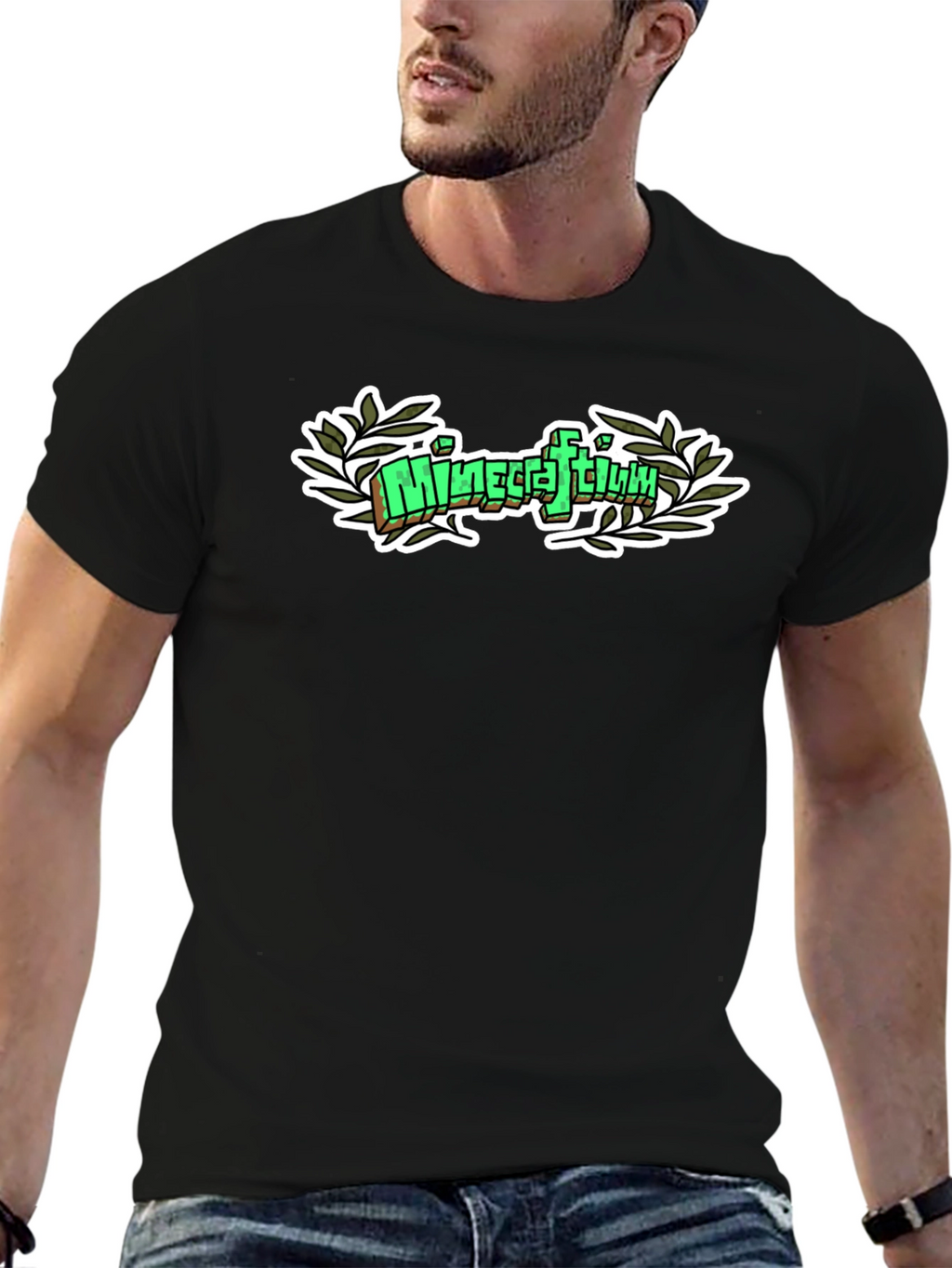 Minecraftium T-Shirt - Black Graphic Tee