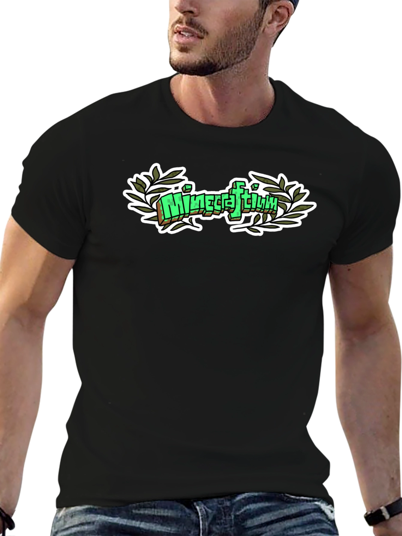 Minecraftium T-Shirt - Black Graphic Tee
