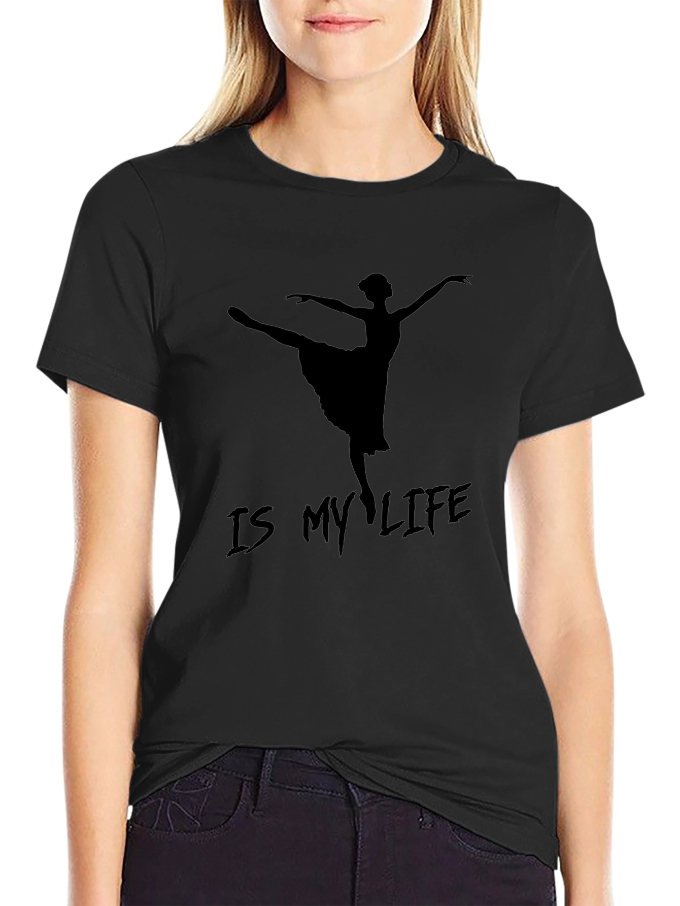 Ballet Is My Life Black T-Shirt