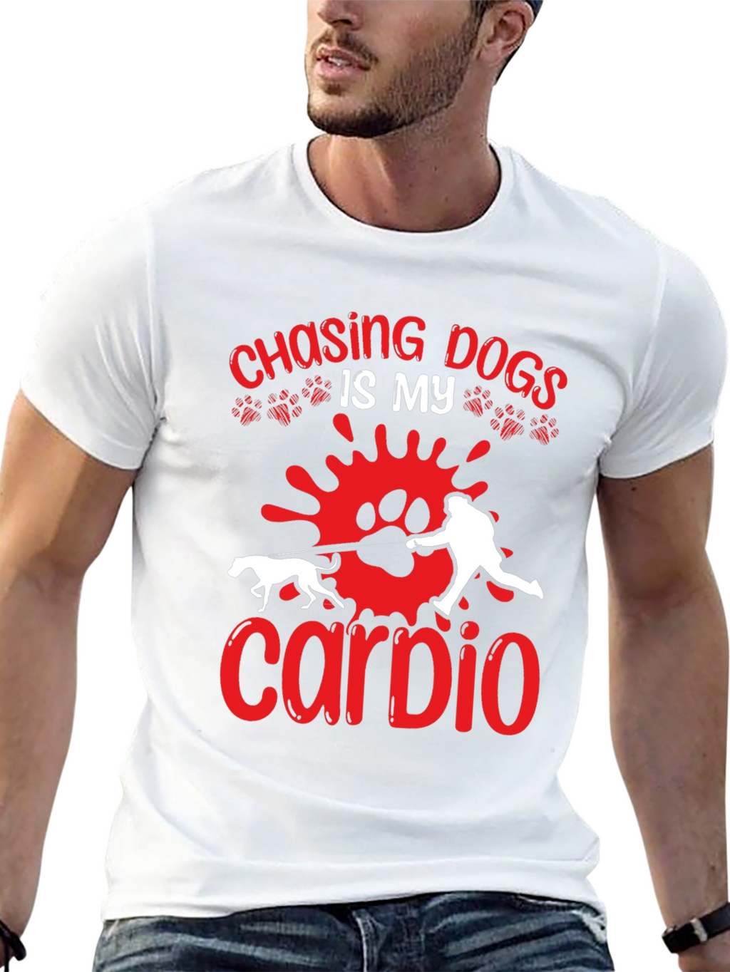 Chasing Dogs is My Cardio T-shirt